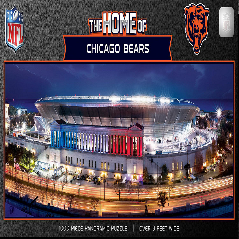 Chicago Bears - Stadium View 1000 Piece Panoramic Jigsaw Puzzle Image