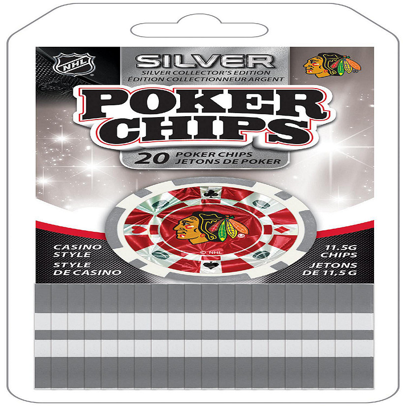 Chicago Blackhawks 20 Piece Poker Chips Image