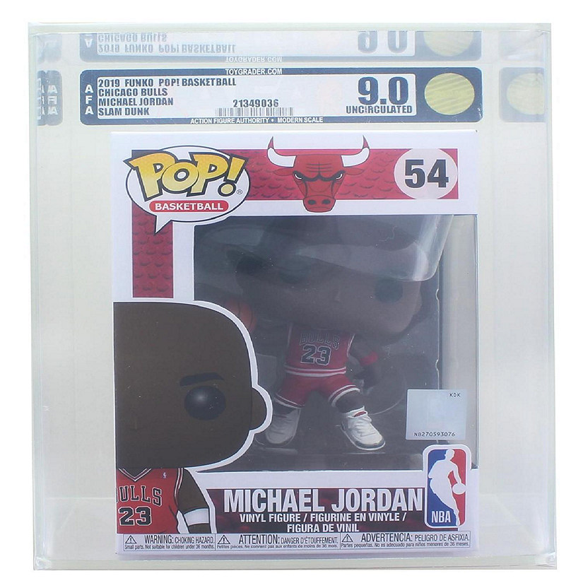 Chicago Bulls Funko POP NBA Vinyl Figure Michael Jordan Graded AFA 9.0