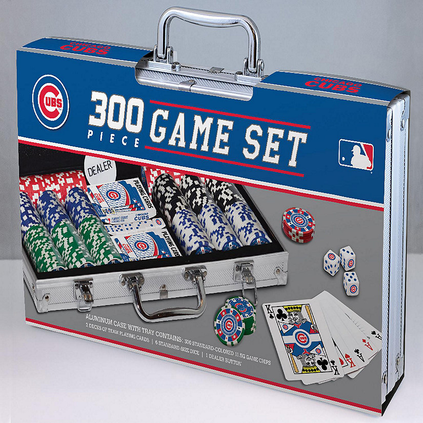 Chicago Cubs 300 Piece Poker Set Image
