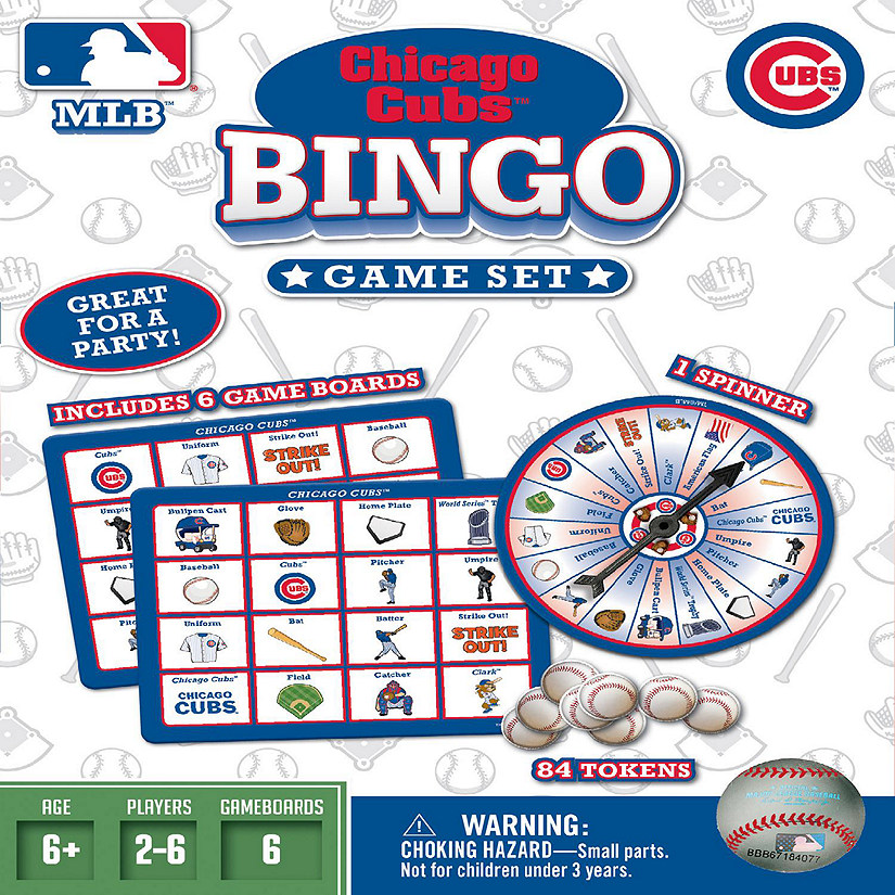Chicago Cubs Bingo Game Oriental Trading