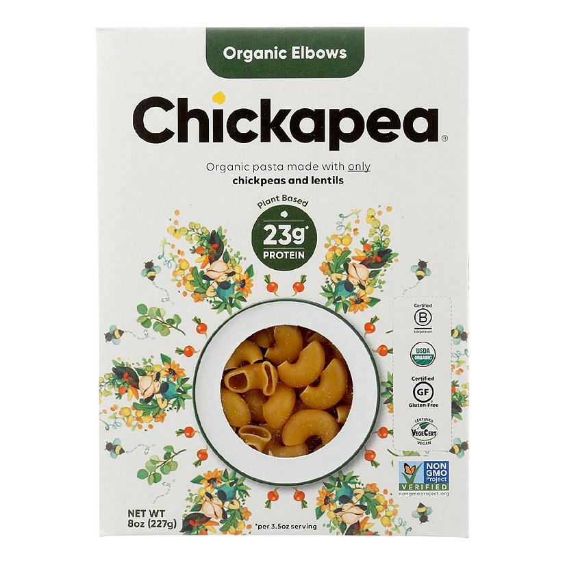 Chickapea Pasta - Pasta Elbows - Case of 6-8 OZ Image