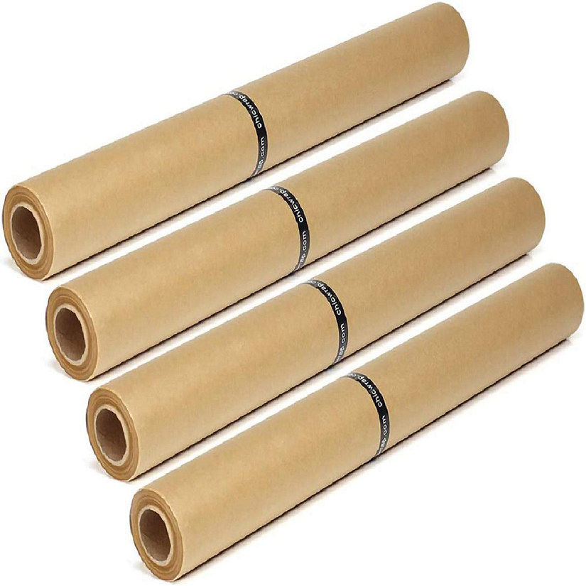 ChicWrap Culinary Parchment Paper 4 Pack Refill Rolls - 4 Count 15" x 66', 82 Sq Ft Rolls - Professional Grade Parchment for Cooking and Baking - 328 Square Ft Image
