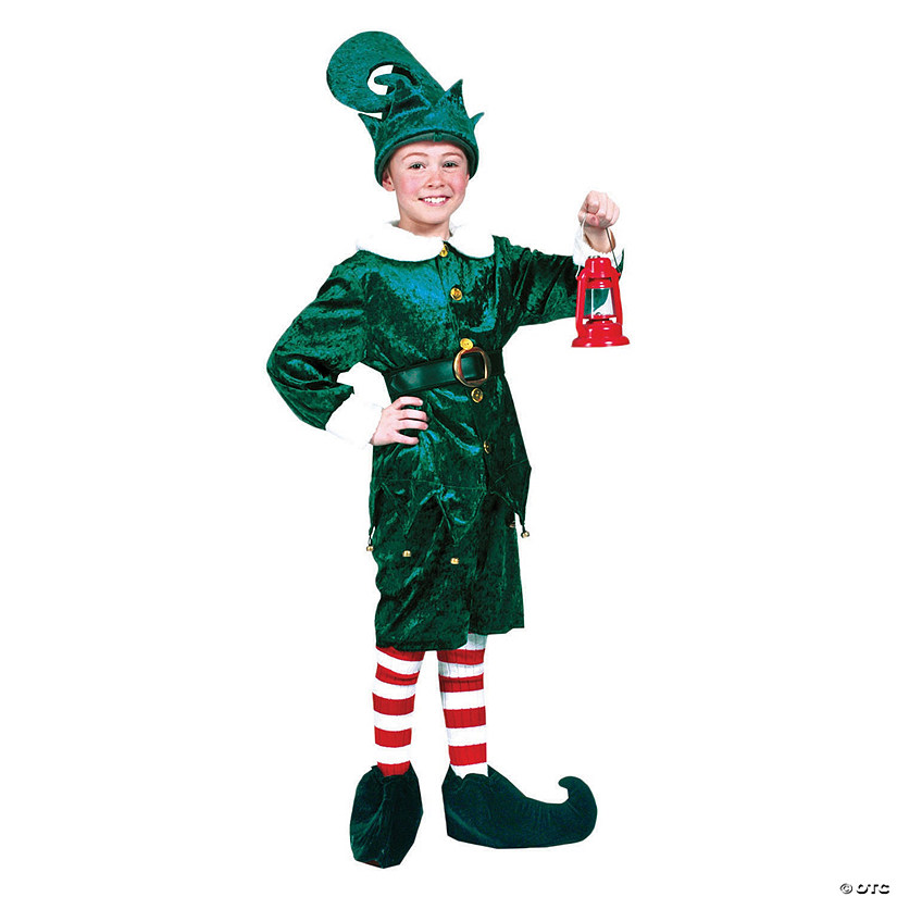 Child&#8217;s Holly Jolly Elf Costume - Small Image