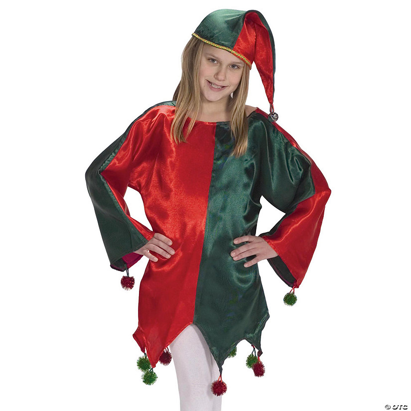 Child Satin Jingle Elf (4 8) Oriental Trading
