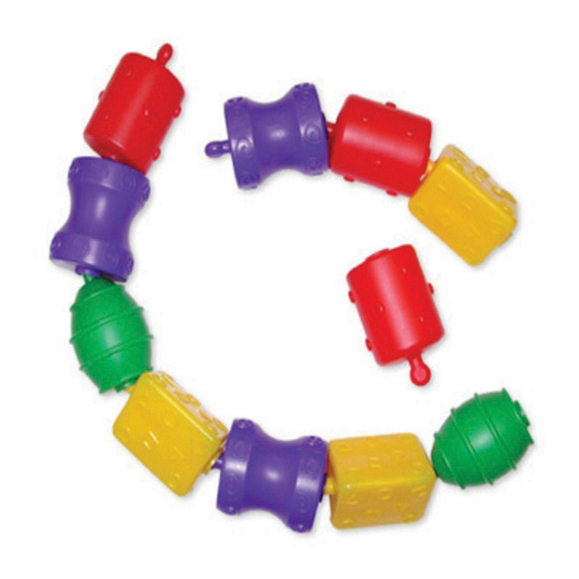 Childcraft Toddler Manipulative Click and Link Beads, Assorted Colors, Set of 40 Image