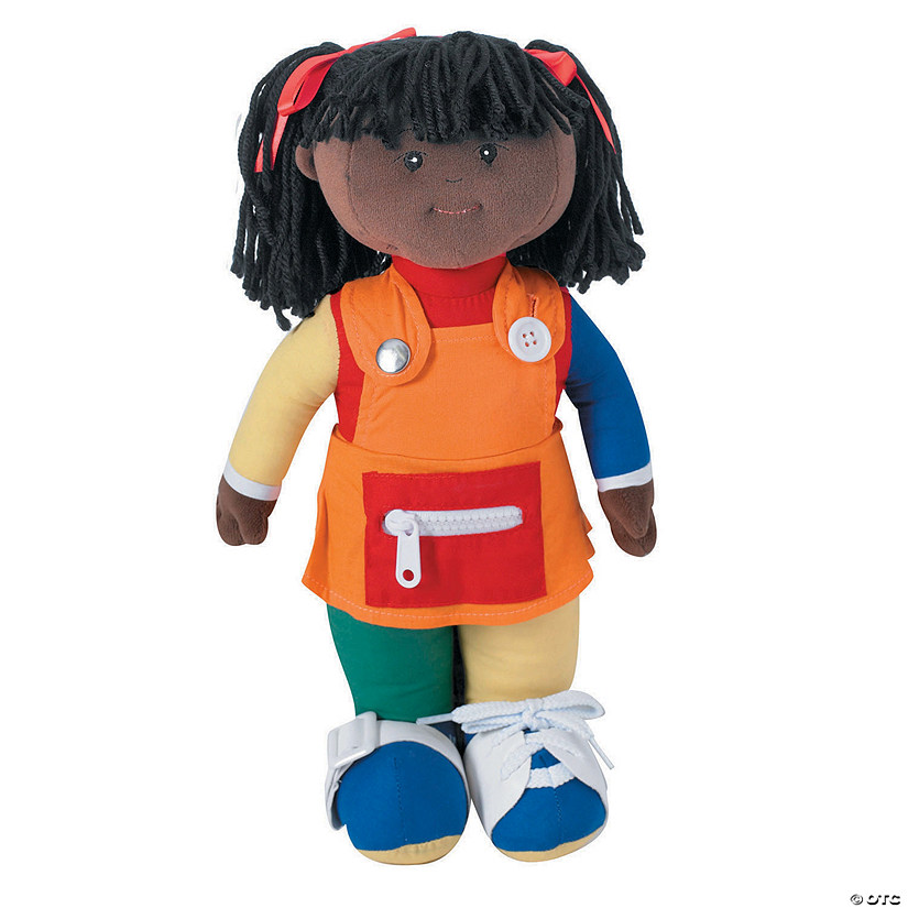 Children's Factory Learn To Dress Doll African American Girl Image