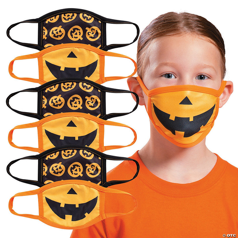 Child's Halloween Washable Face Masks 6 Pc. Discontinued