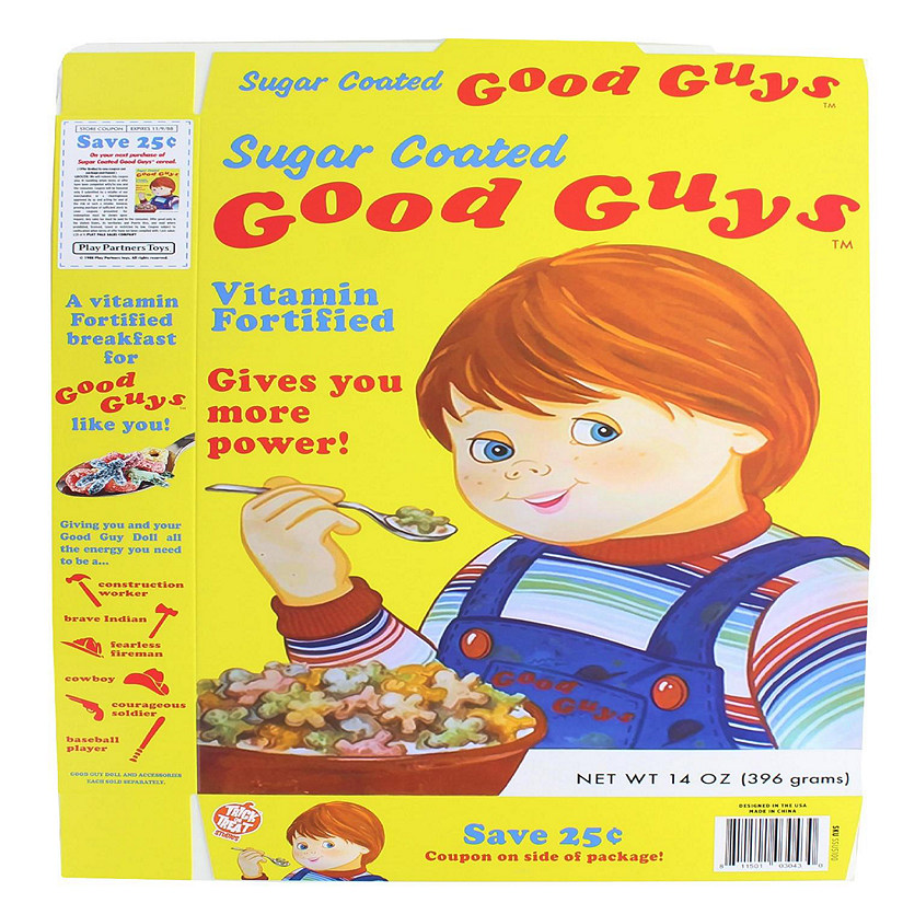 Child's Play 2 Good Guys Cereal Box  Chucky Doll Accessory Image