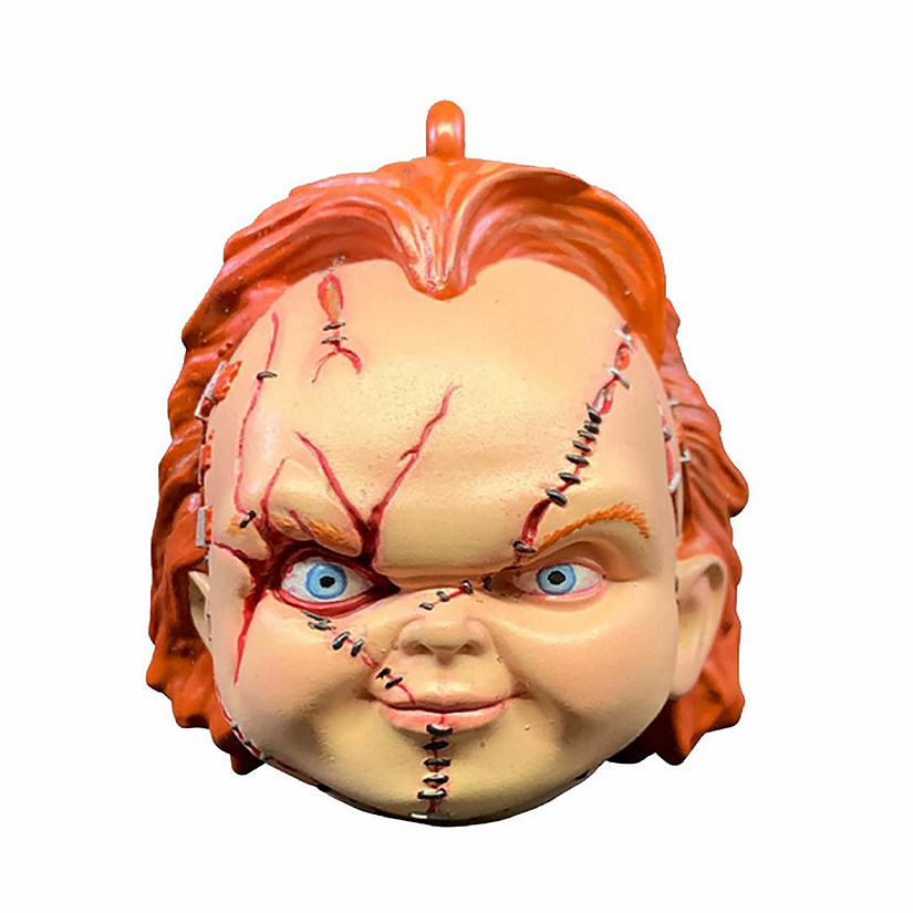 Childs Play Bride of Chucky Holiday Horrors Ornament  Chucky Bust Image