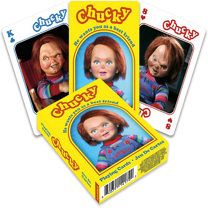 Child's Play Chucky Playing Cards  52 Card Deck + 2 Jokers Image