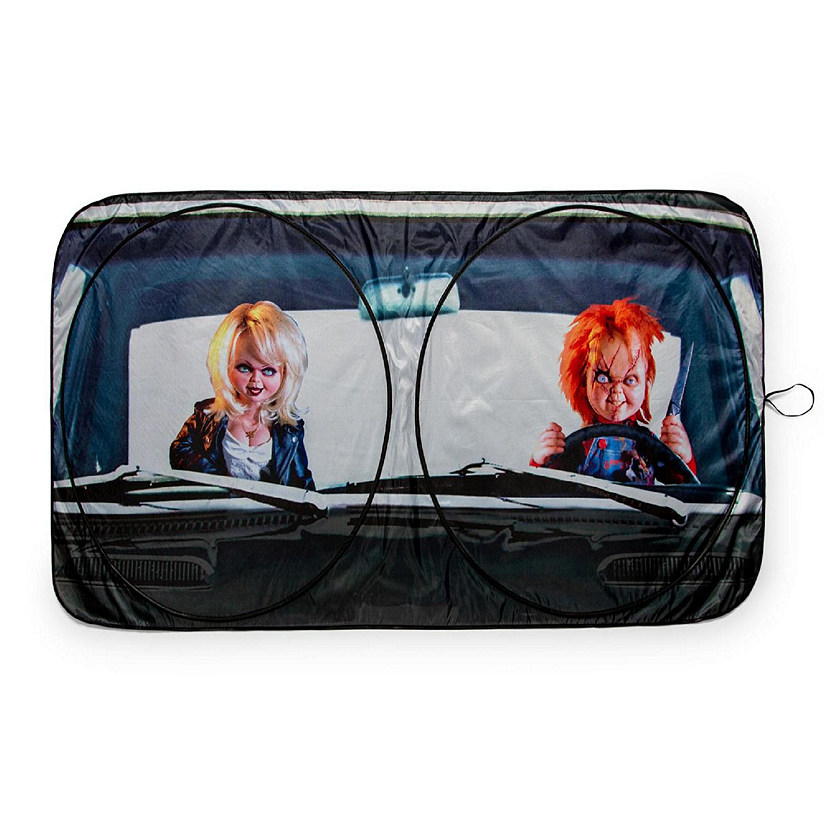 Child's Play Chucky Sunshade for Car Windshield  64 x 32 Inches Image