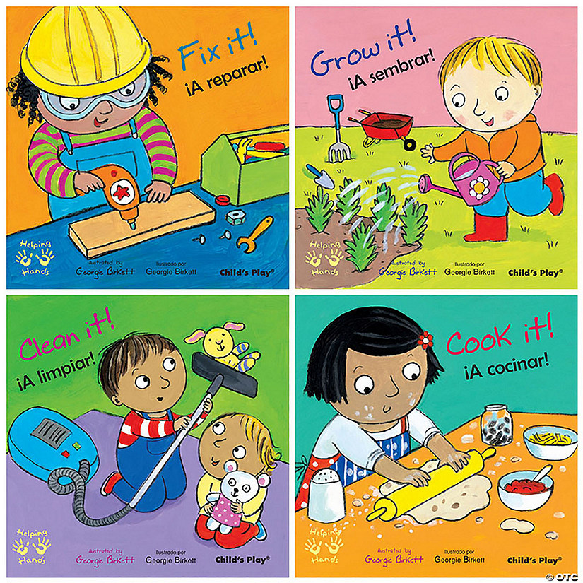 Child's Play Helping Hands/Manos Amigas Books, Set of 4 Image