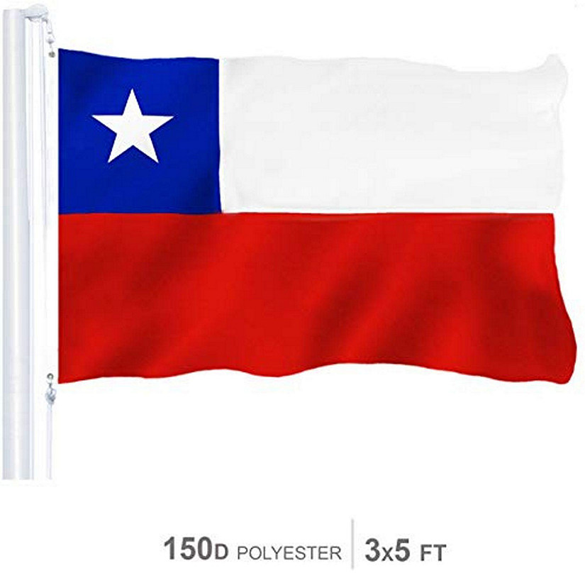 Chile Chilean Flag 150D Printed Polyester 3x5 Ft Image