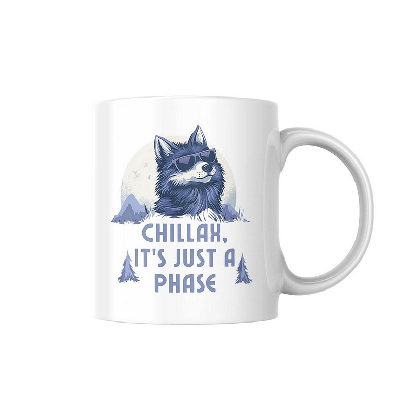 Chillax, It_s Just a Phase Mug by Dancing Littles Jungle Image