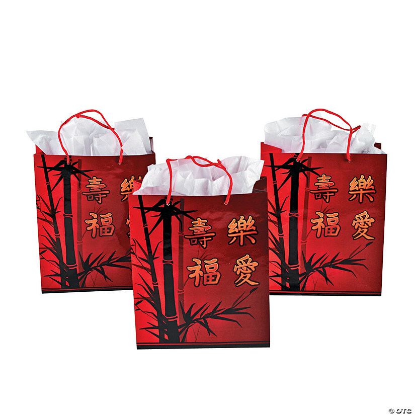 Chinese New Year Gift Bags with Handles - Discontinued