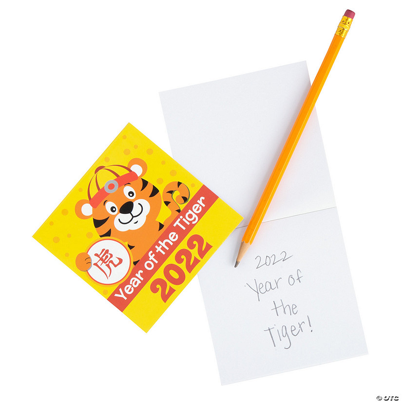 Chinese New Year of the Tiger Notepads &#8211; 24 Pc. Image