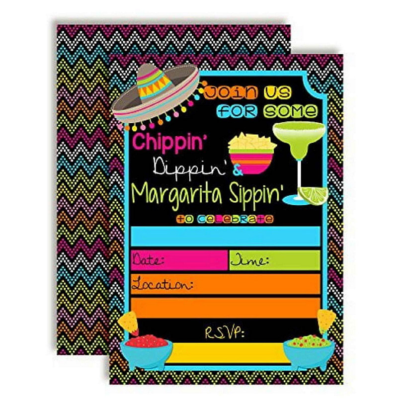 Chips, Dips &amp; Margarita Invitations 40pc. by AmandaCreation Image