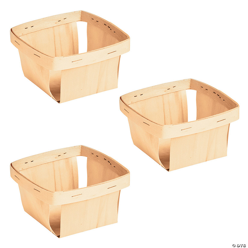Chipwood Baskets - 3 Pc. Image