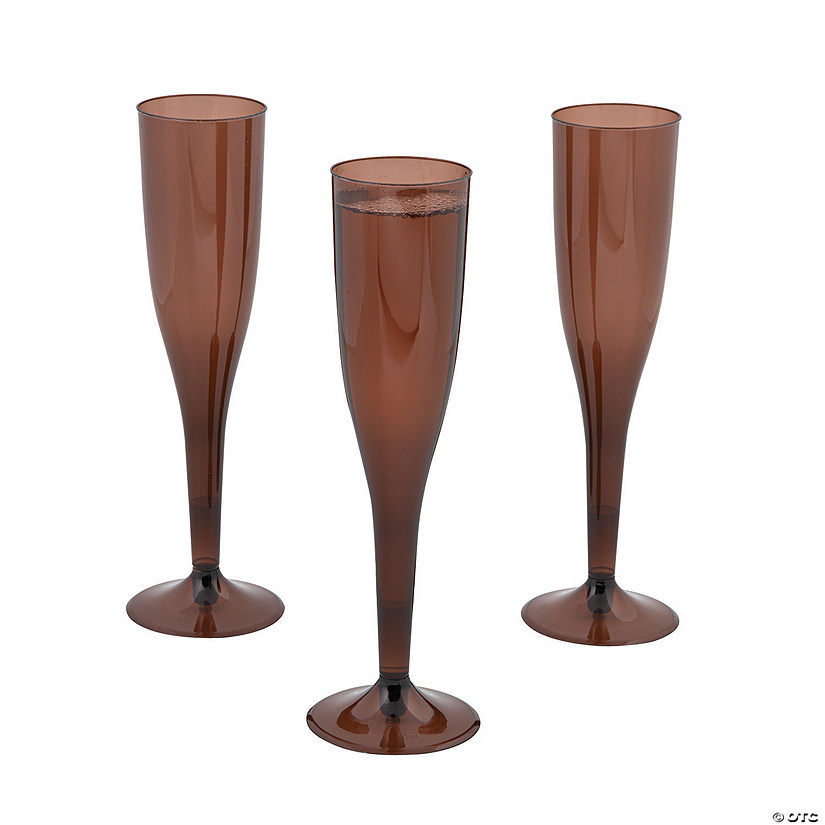 Chocolate Brown Champagne Flutes Discontinued
