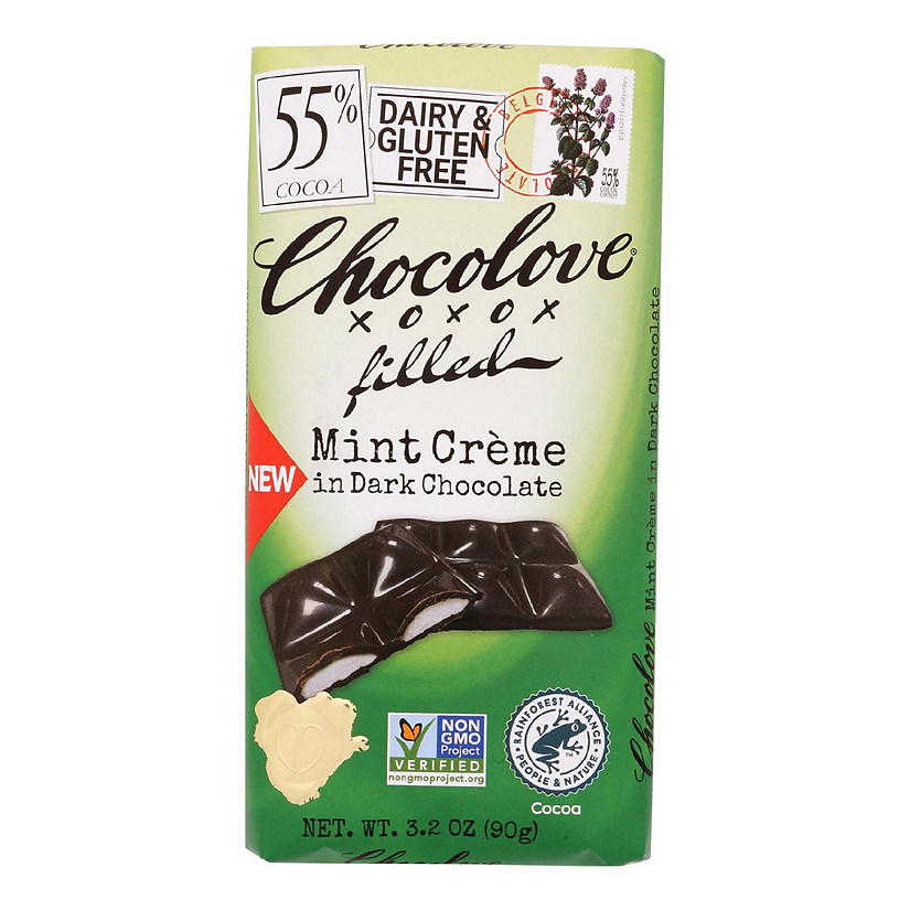 Chocolove - Bar Dk Choco Mint Cream Fill - Case of 10-3.2 OZ Image