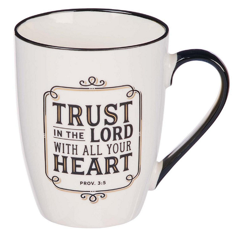 Christian Art Gifts 255575 Ceramic Mug - Trust in the Lord Prov. 3-5 Image