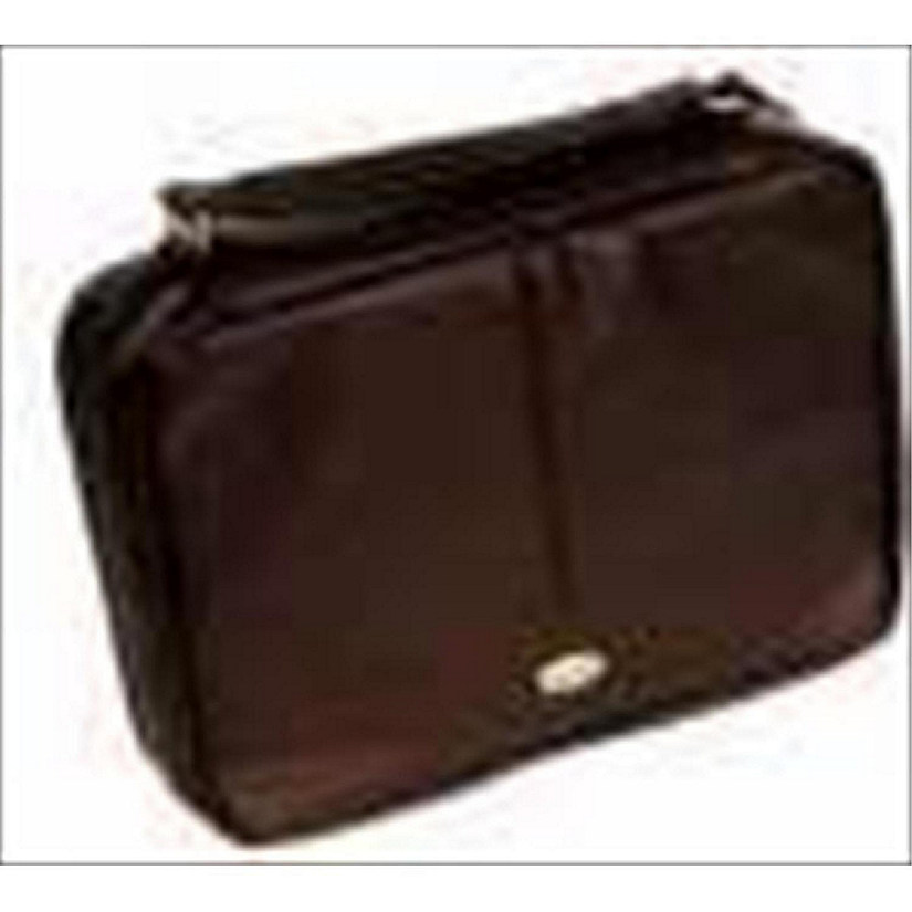 Christian Art Gifts 364136 Bi Cover Two Fold Organizer Large Brown Luxleather Image