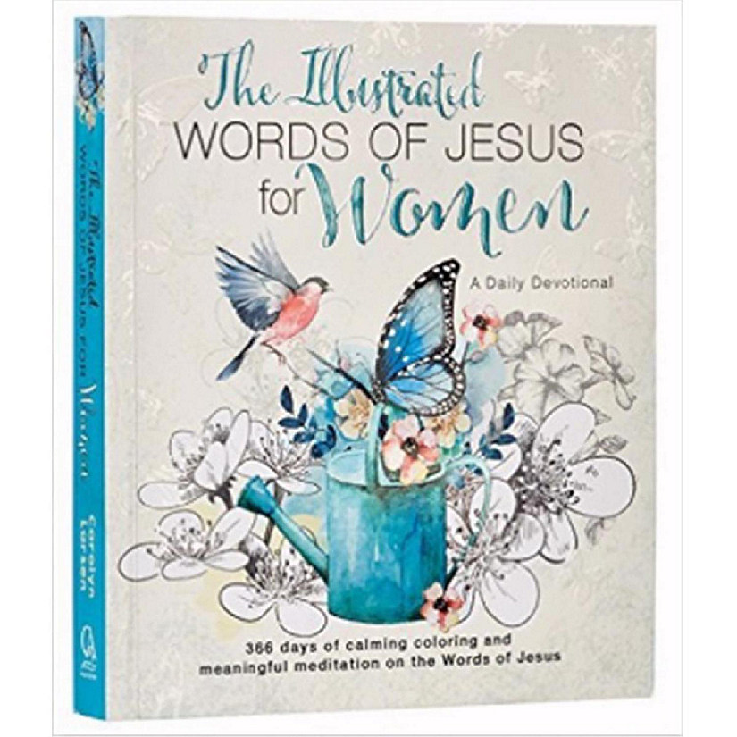 Christian Art Gifts  Illustrated Words of Jesus for Women Adult Coloring Book Image