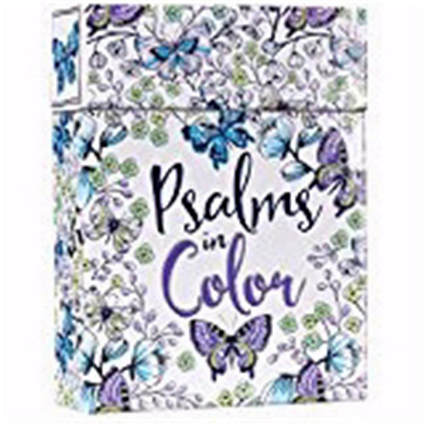 Christian Art Gifts  Psalms in Color Coloring Cards - Box of 44 Image