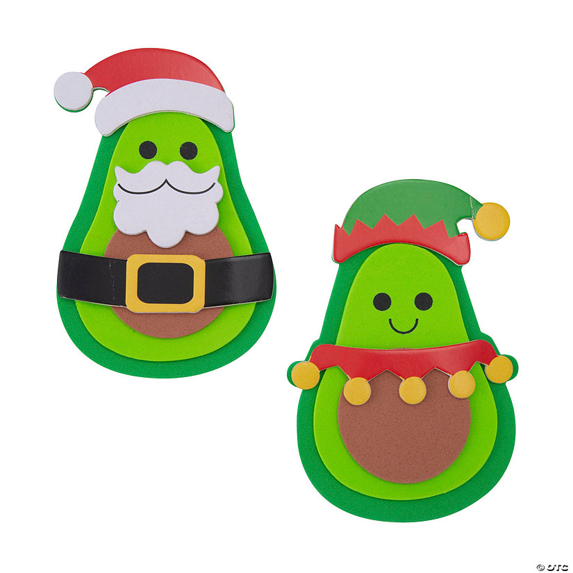 Christmas Avocado Magnet Craft Kit - Makes 12 Image
