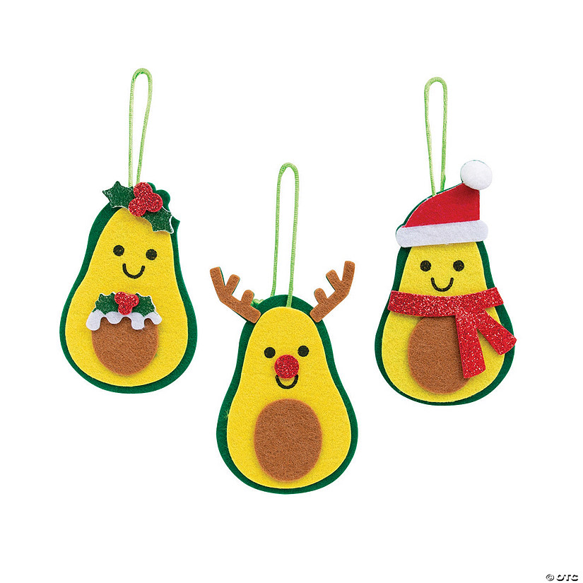 Christmas Avocado Ornament Craft Kit - Makes 12 Image