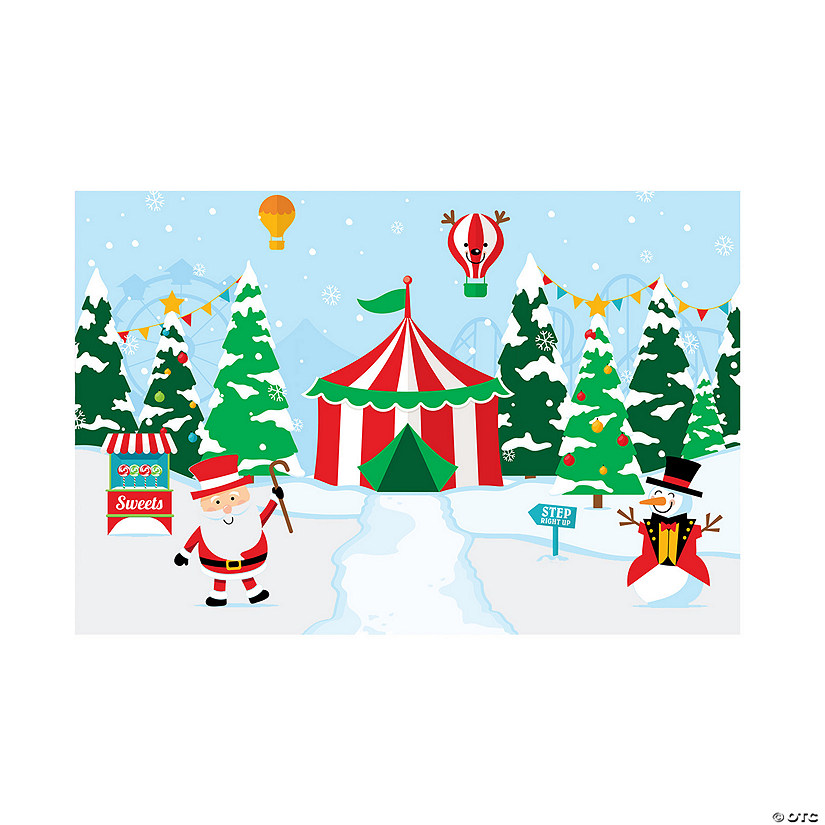Christmas Carnival Backdrop Banner Image