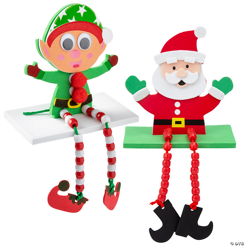 Christmas Character Beaded Dangle-Leg Craft Kit Assortment - Makes 24 Image