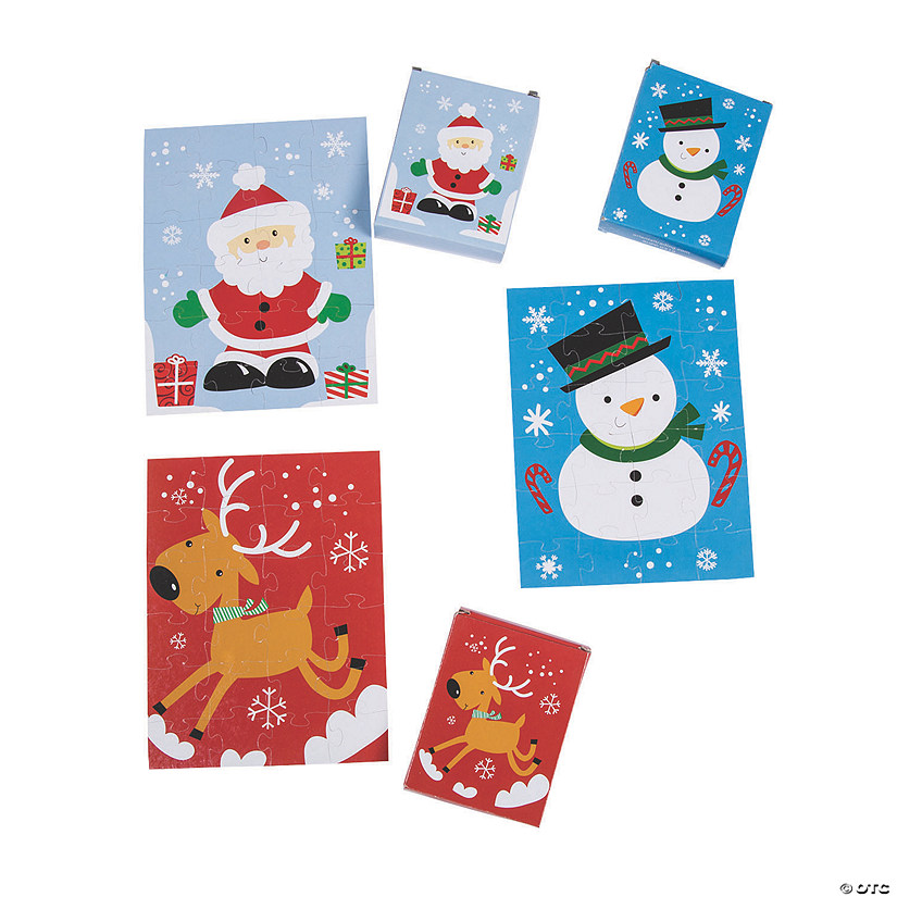 Christmas Character Puzzles - Set of 12 Image