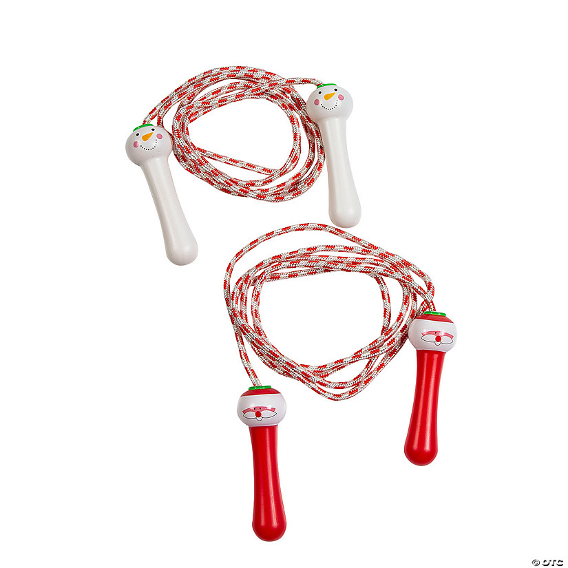 Christmas Characters Candy Cane Jump Ropes - 12 Pc. | Oriental Trading