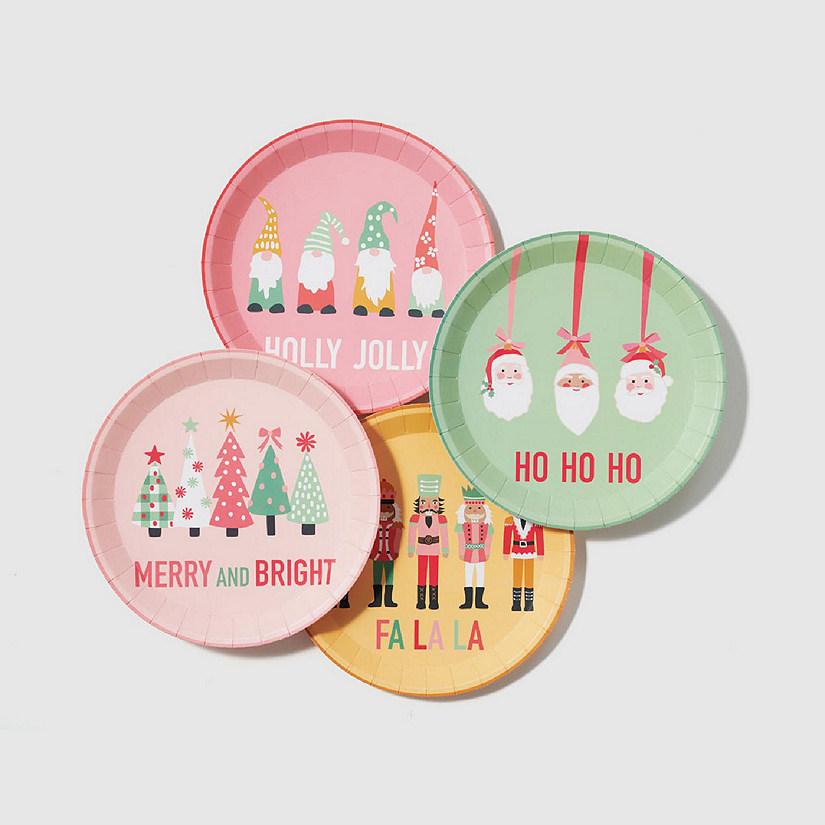 Christmas Characters Large Plates (10 Per Pack) Image