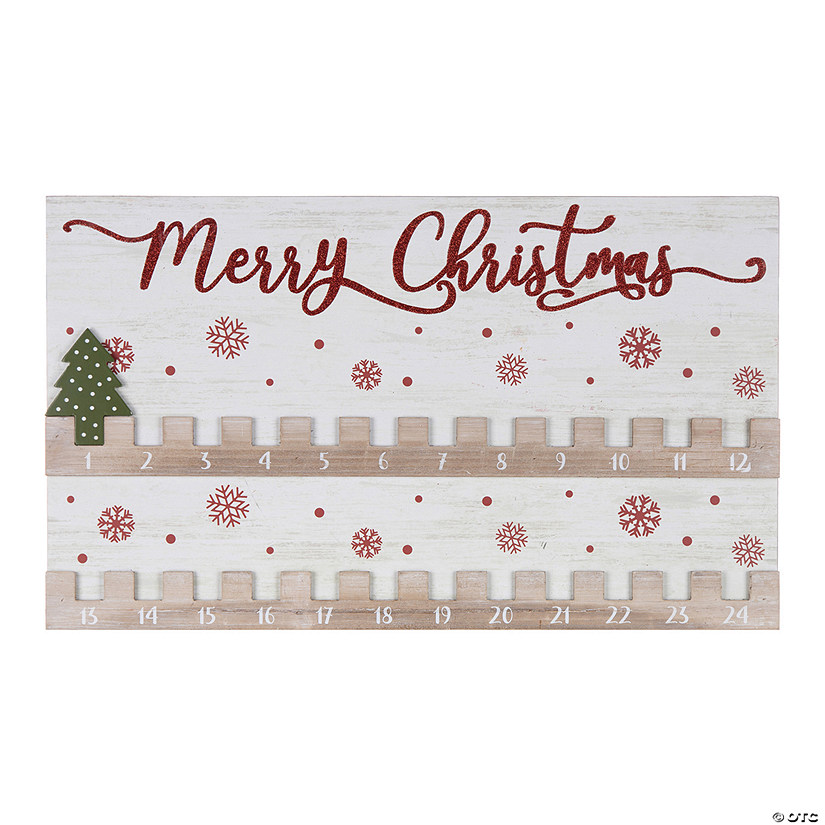 Christmas Countdown 20"L X 12"H Mdf Image