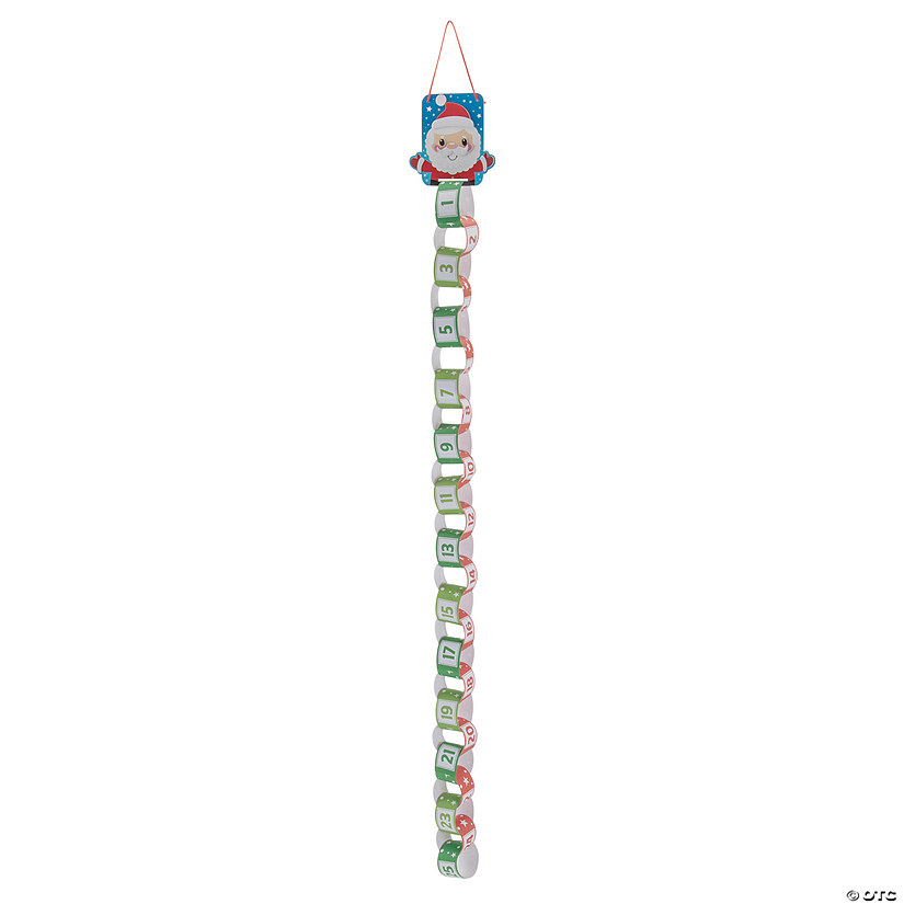 Christmas Countdown Paper Chain Craft Kit - Makes 12 Image