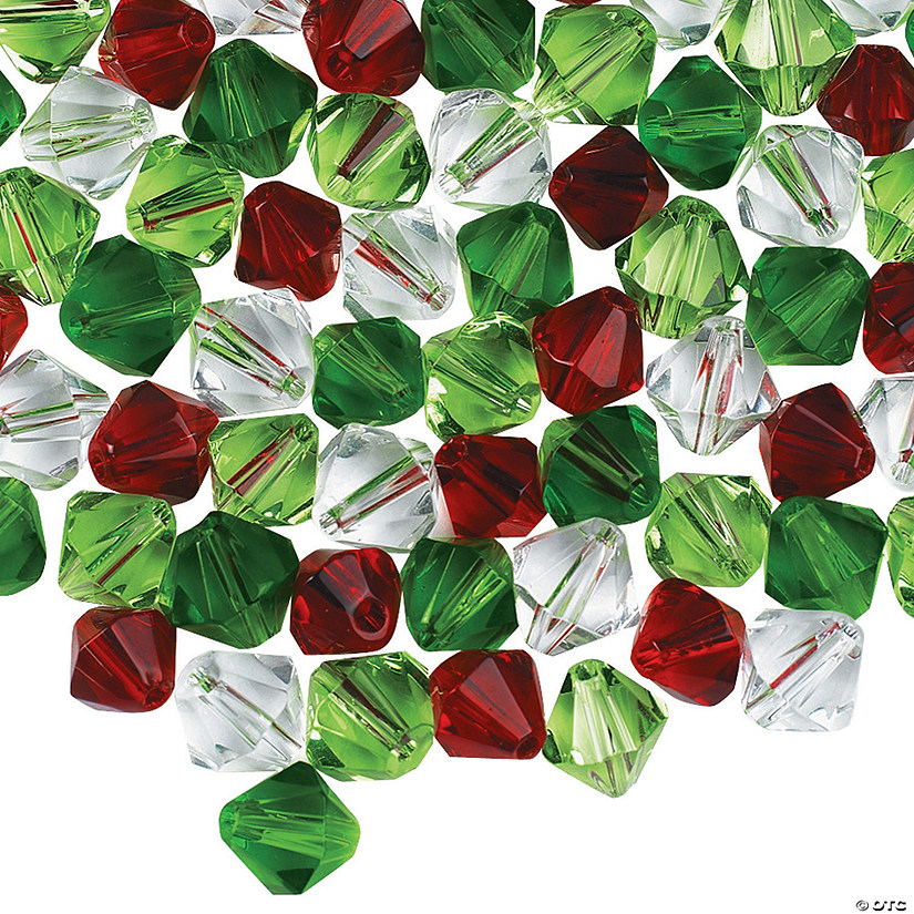Christmas Cut Crystal Bead Assortment 6mm8mm