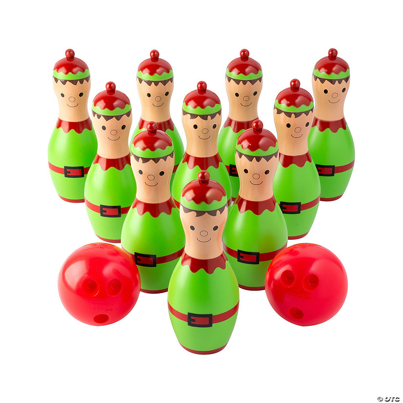 Christmas Elf Bowling Game Image