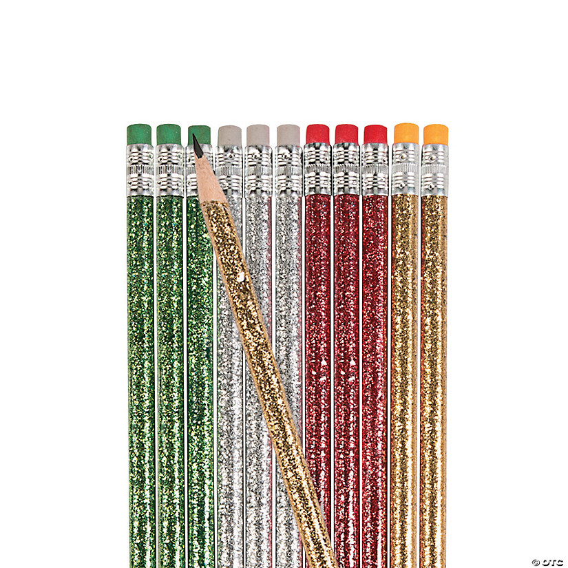 Christmas Glitter Pencils Discontinued