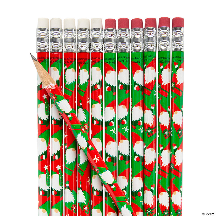 Christmas Gnome Pencils - 24 Pc. Image
