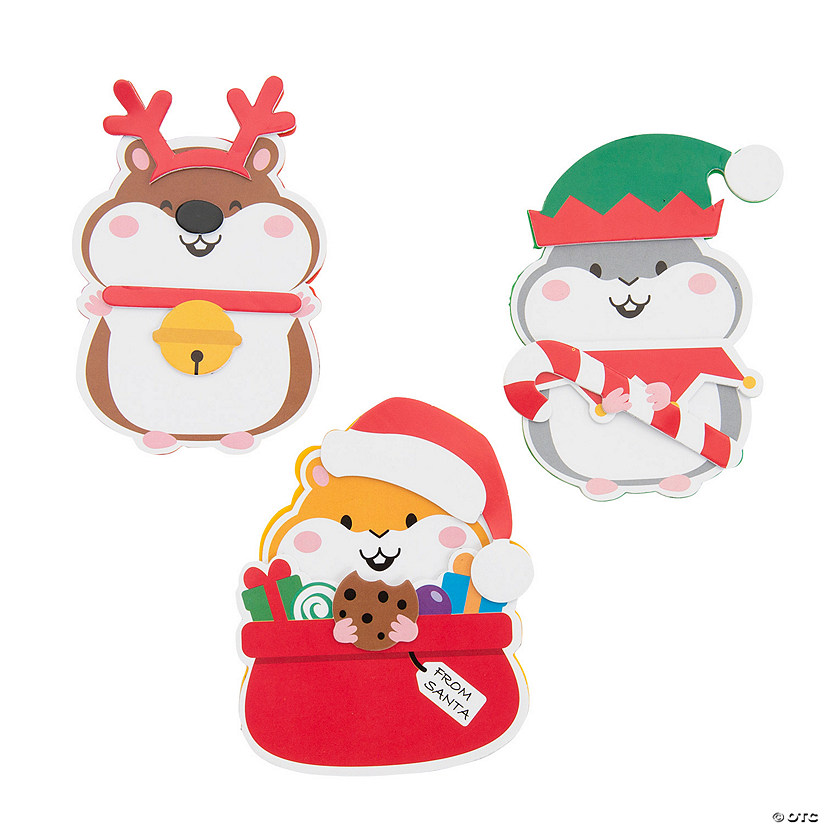 Christmas Hamster Magnet Craft Kit - Makes 12 Image