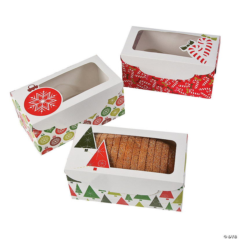 Christmas Loaf Boxes - 12 Pc. Image