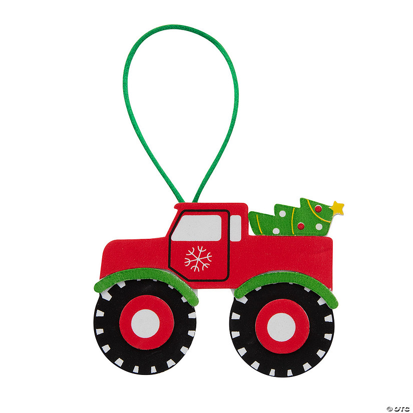 Christmas Monster Truck Ornament Craft Kit - Makes 12 Image