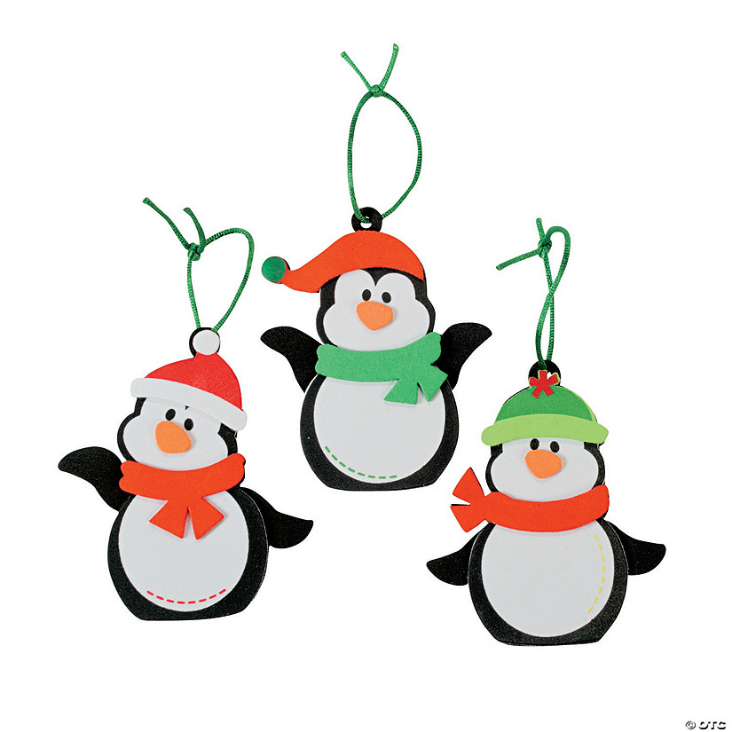 Christmas Penguin Ornament Craft Kit - Makes 12 Image