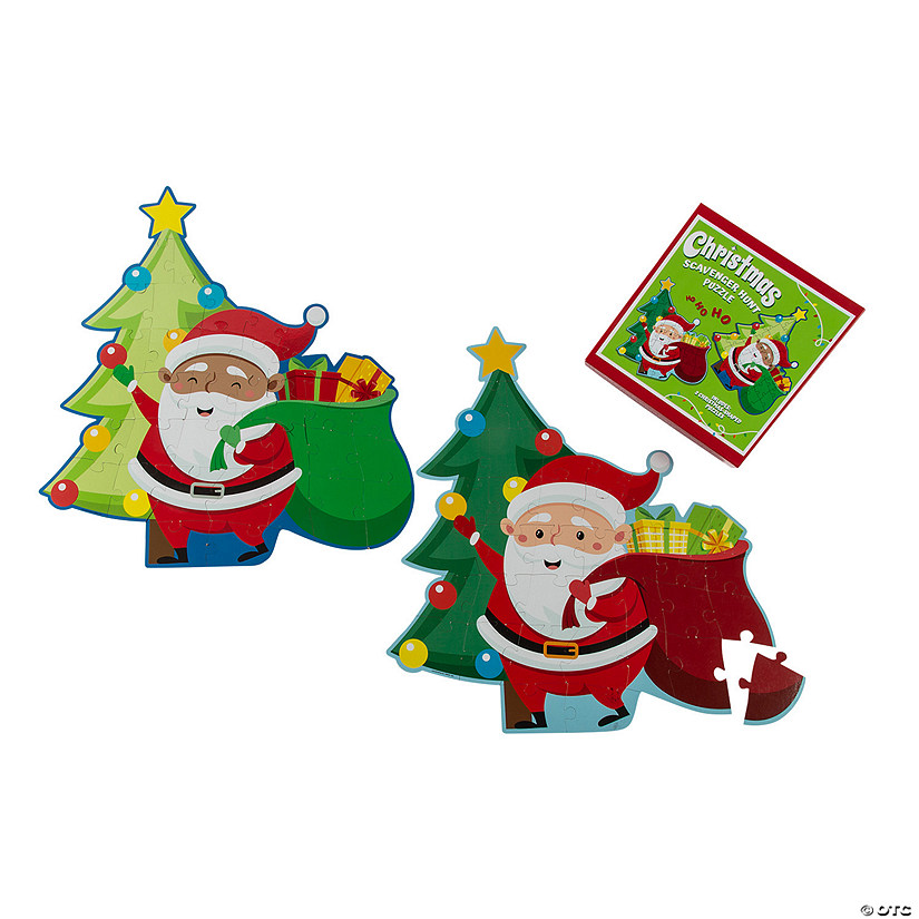 Christmas Puzzle Scavenger Hunt Game Image