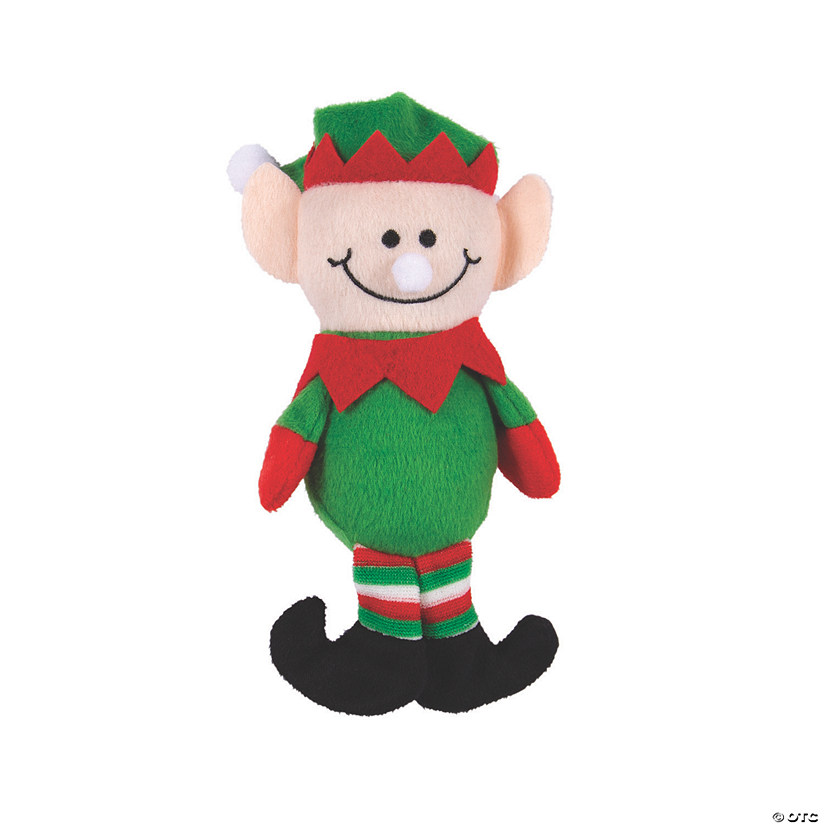 Christmas Red & Green Stuffed Elves - 12 Pc. Image