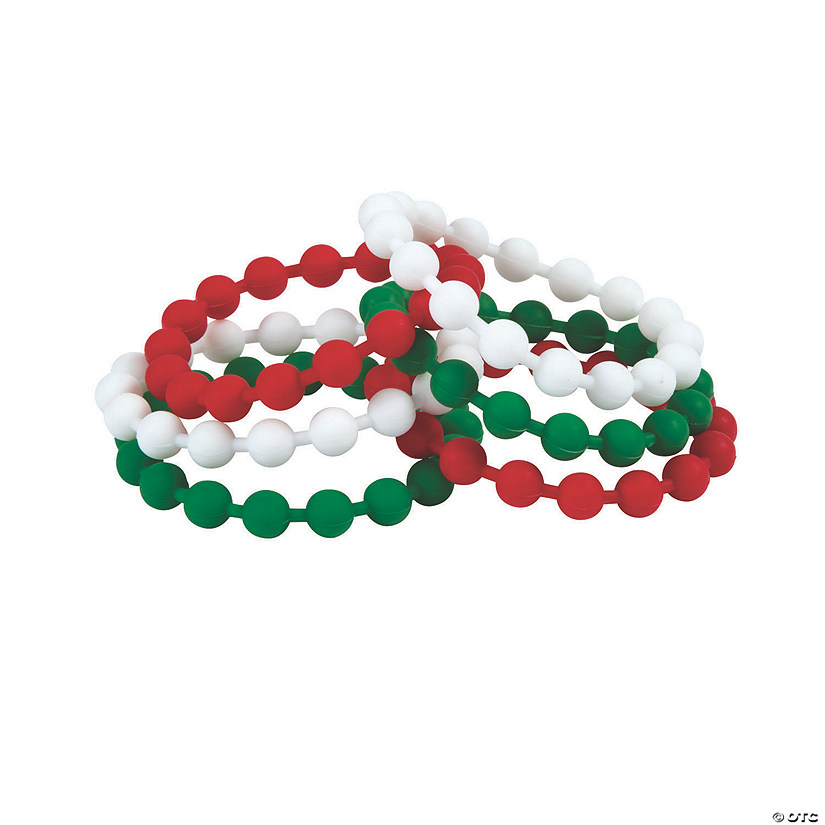 Christmas Rubber Beaded Bracelets Discontinued