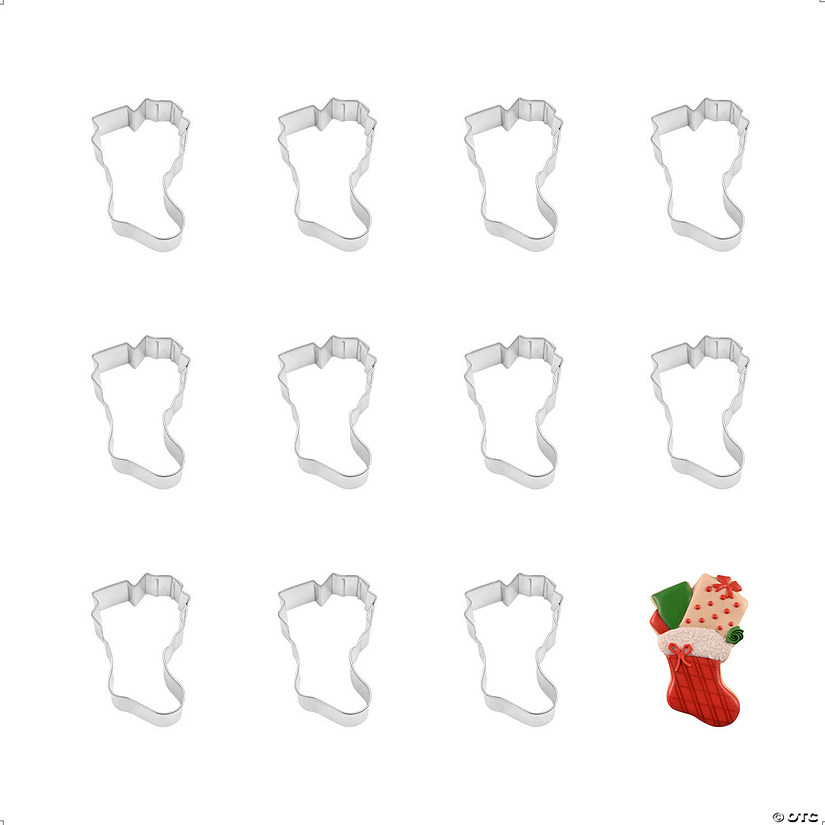 Christmas Stocking 3.75" Cookie Cutters Image